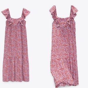NWT Zara flower dress/ L